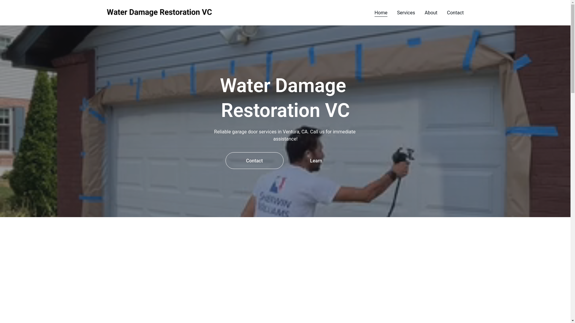 website screenshot of https://waterdamagerestorationvc.com/