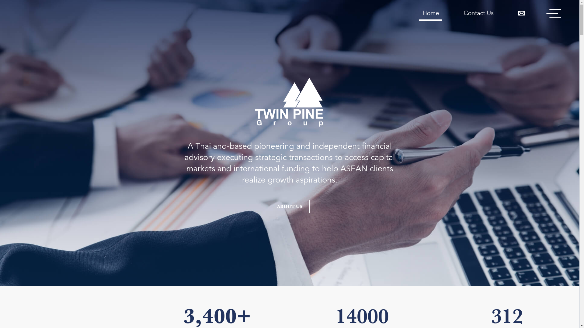 website screenshot of https://twinpinegroup.com/