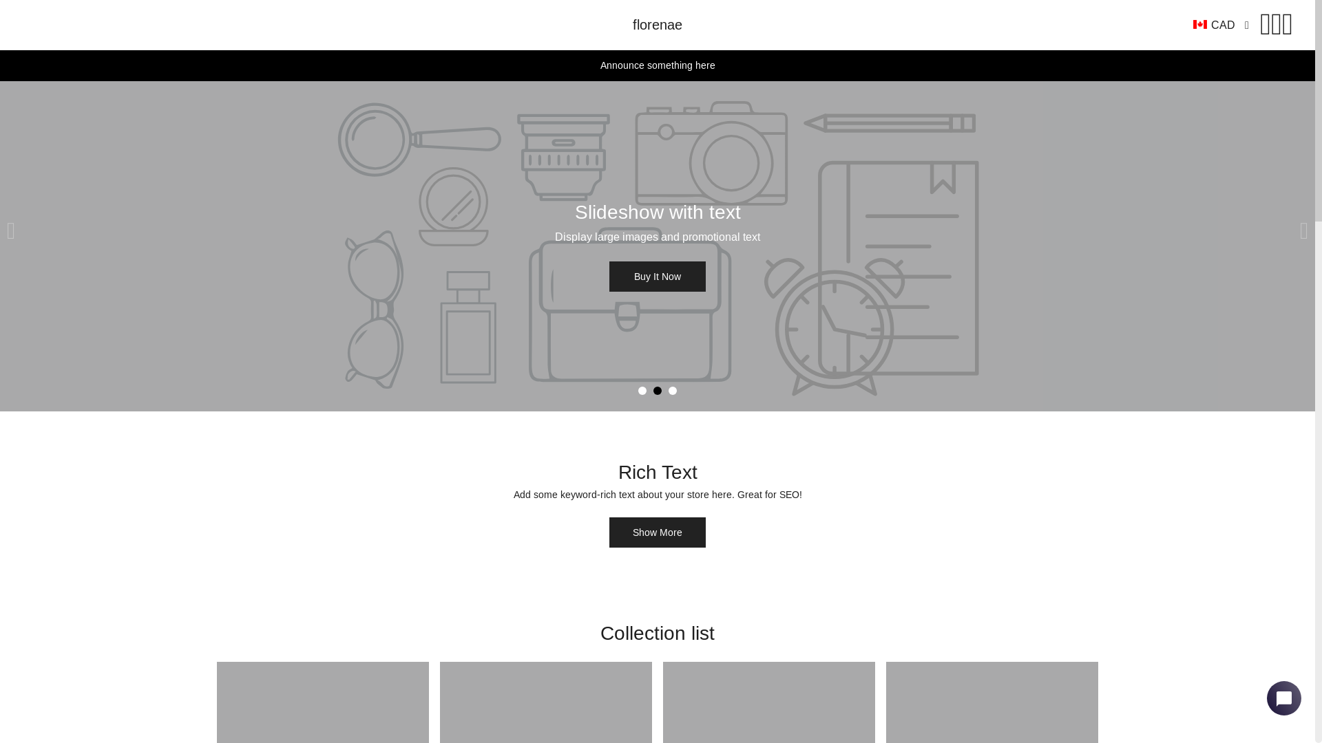 website screenshot of https://florenae.com/