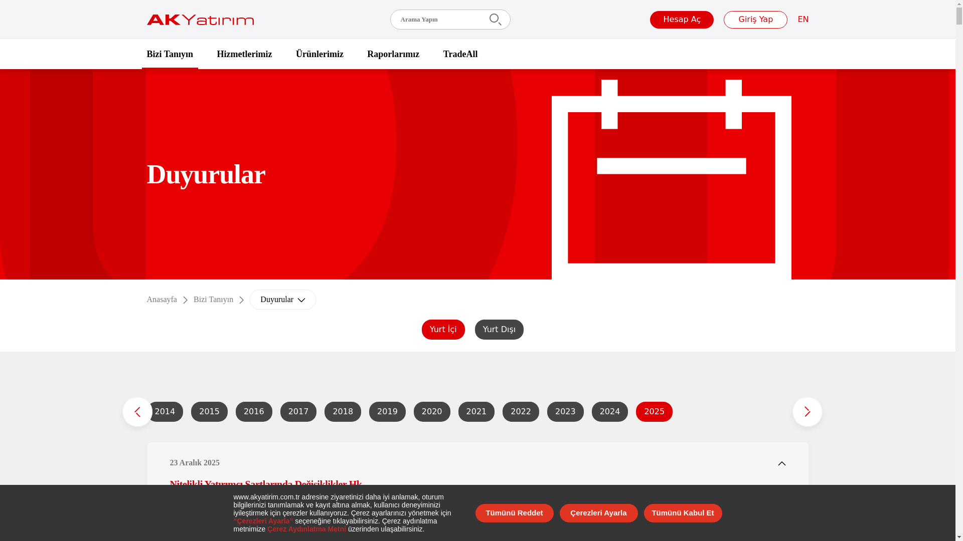 website screenshot of https://www.akyatirim.com.tr/tr/bizi-taniyin/duyurular