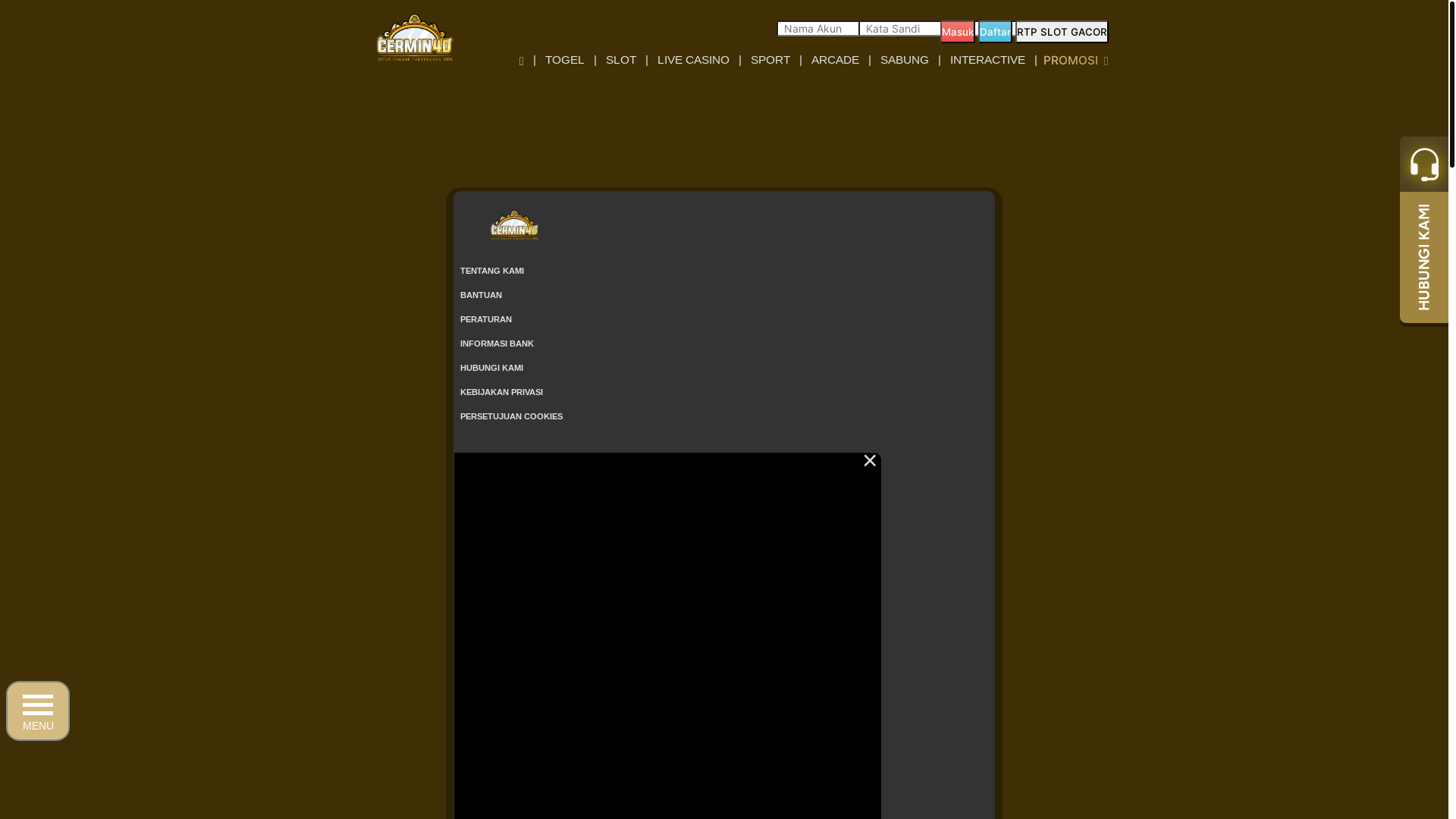 website screenshot of https://cermin4dgacor.net/