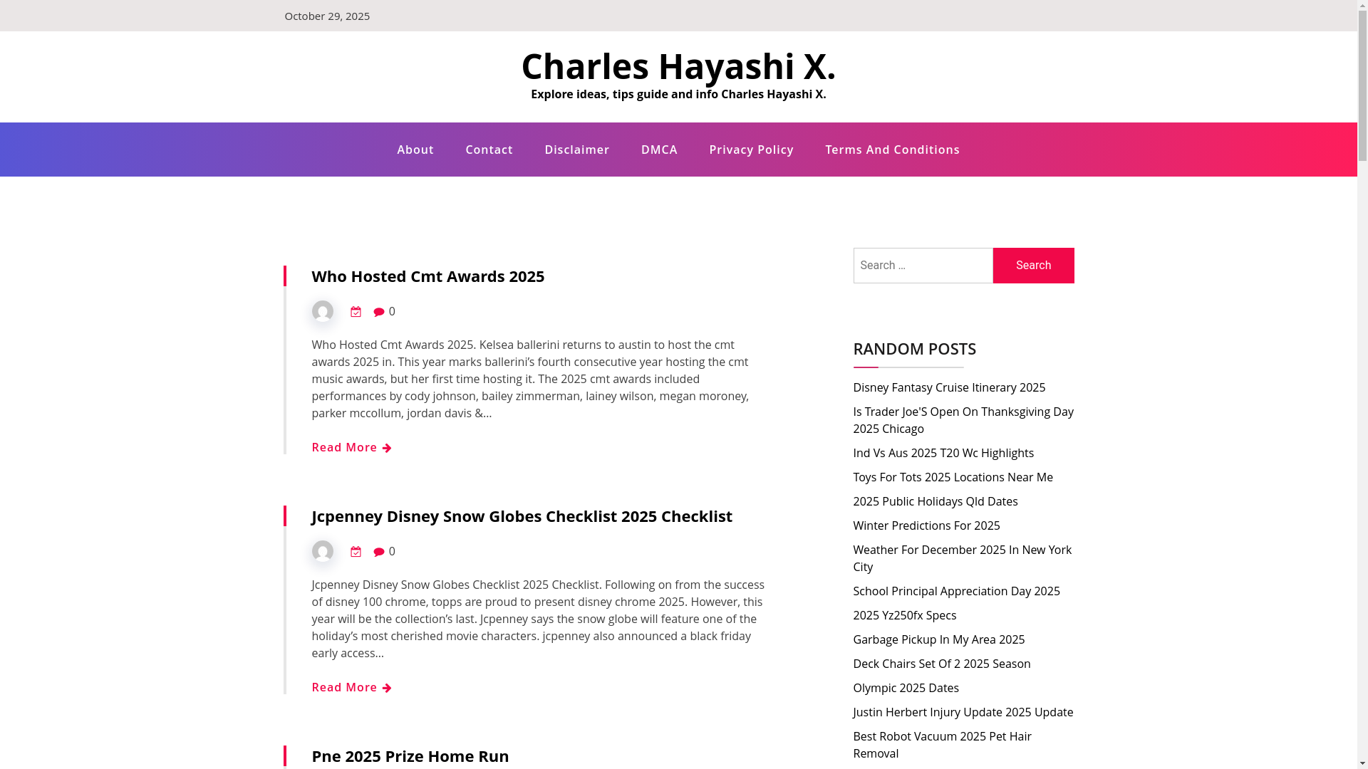 website screenshot of https://charleshayashix.pages.dev/