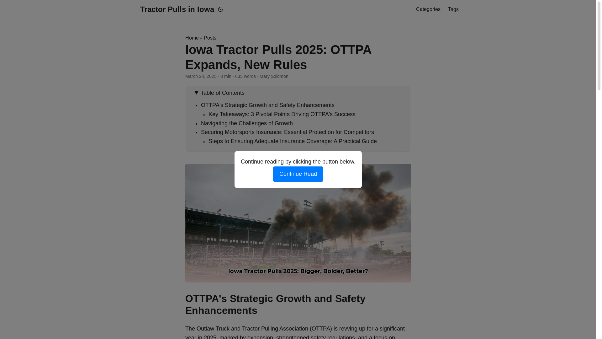 website screenshot of https://tractor-pulls-in-iowa.pages.dev/