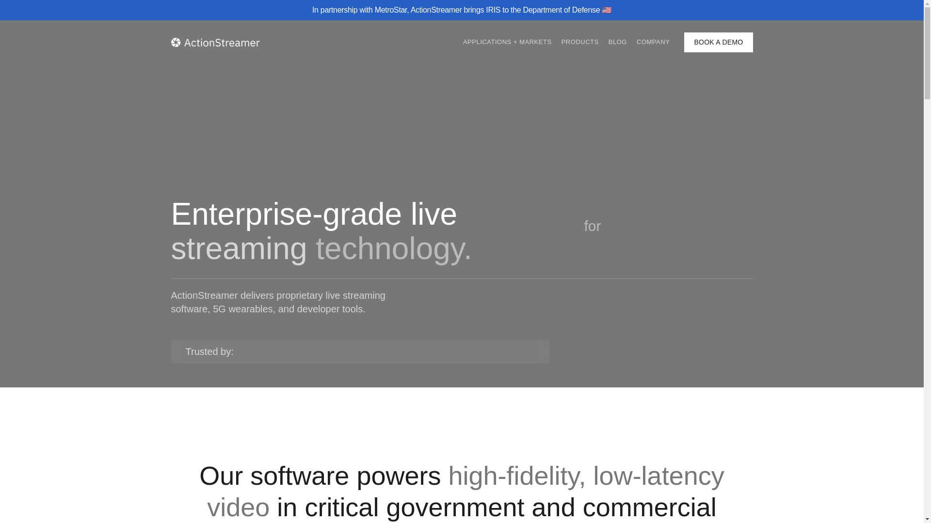 website screenshot of https://dynamiclivestreaming.com/