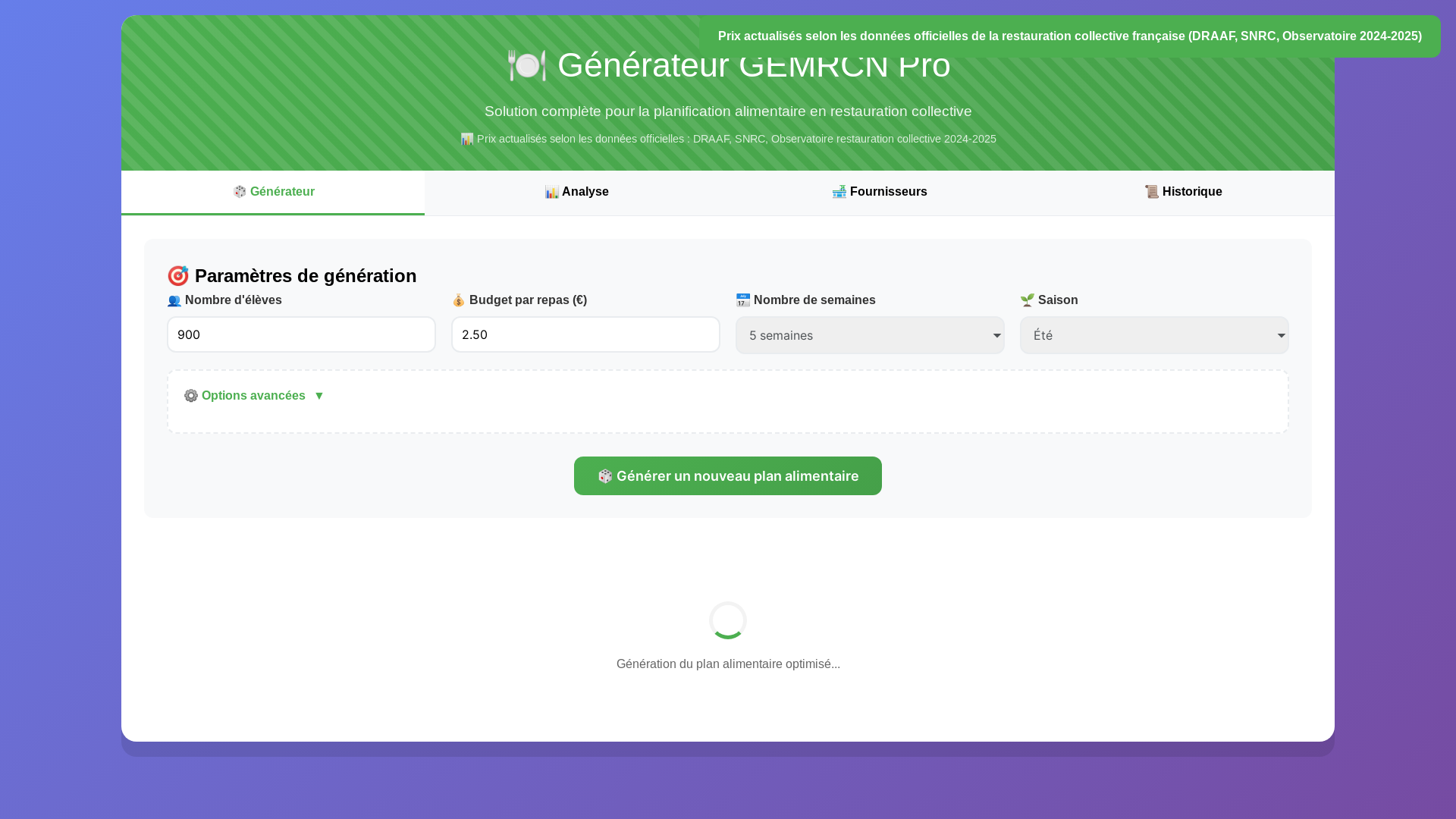 website screenshot of https://menuchristophe.fr/