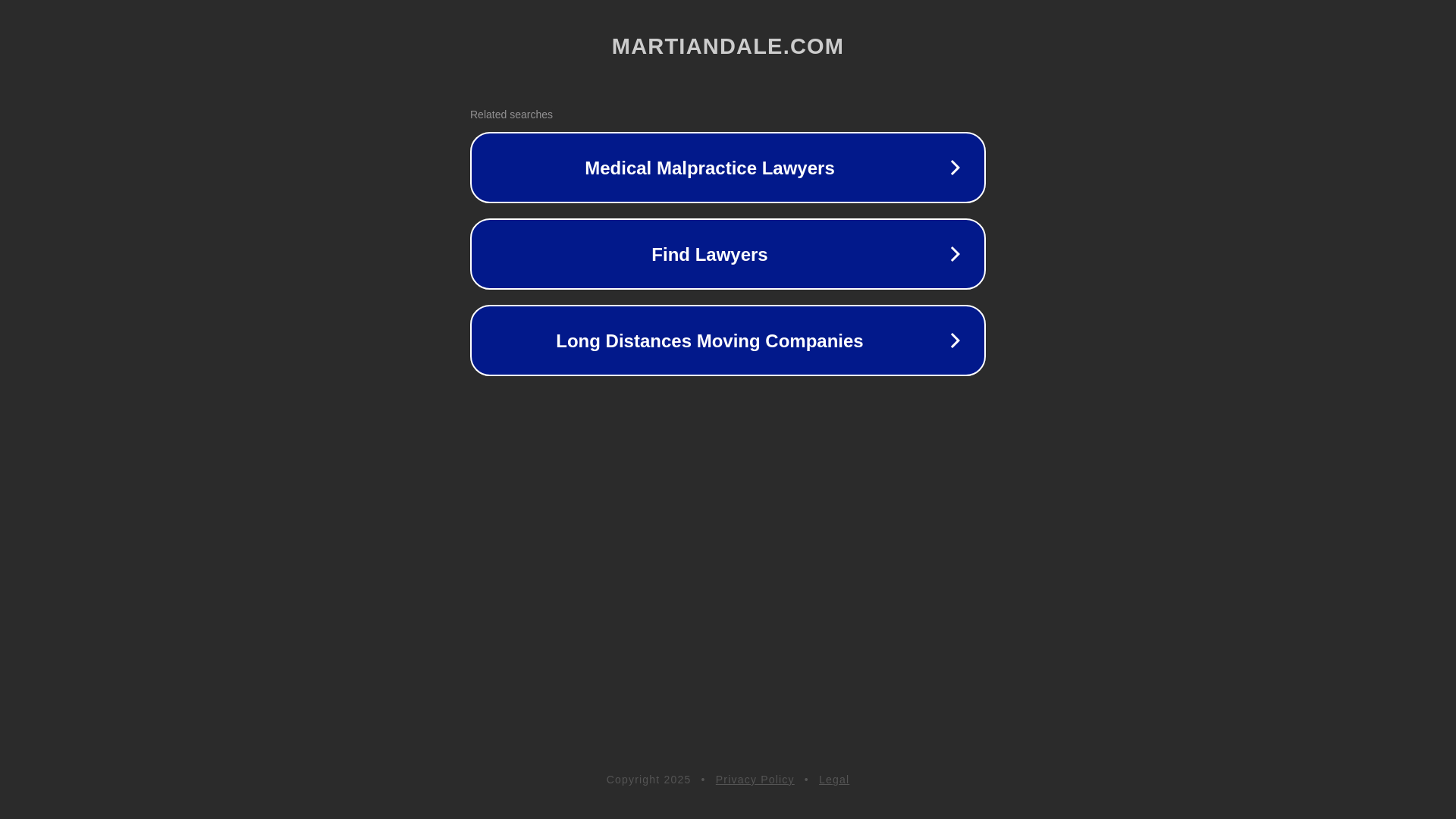 website screenshot of https://martiandale.com/