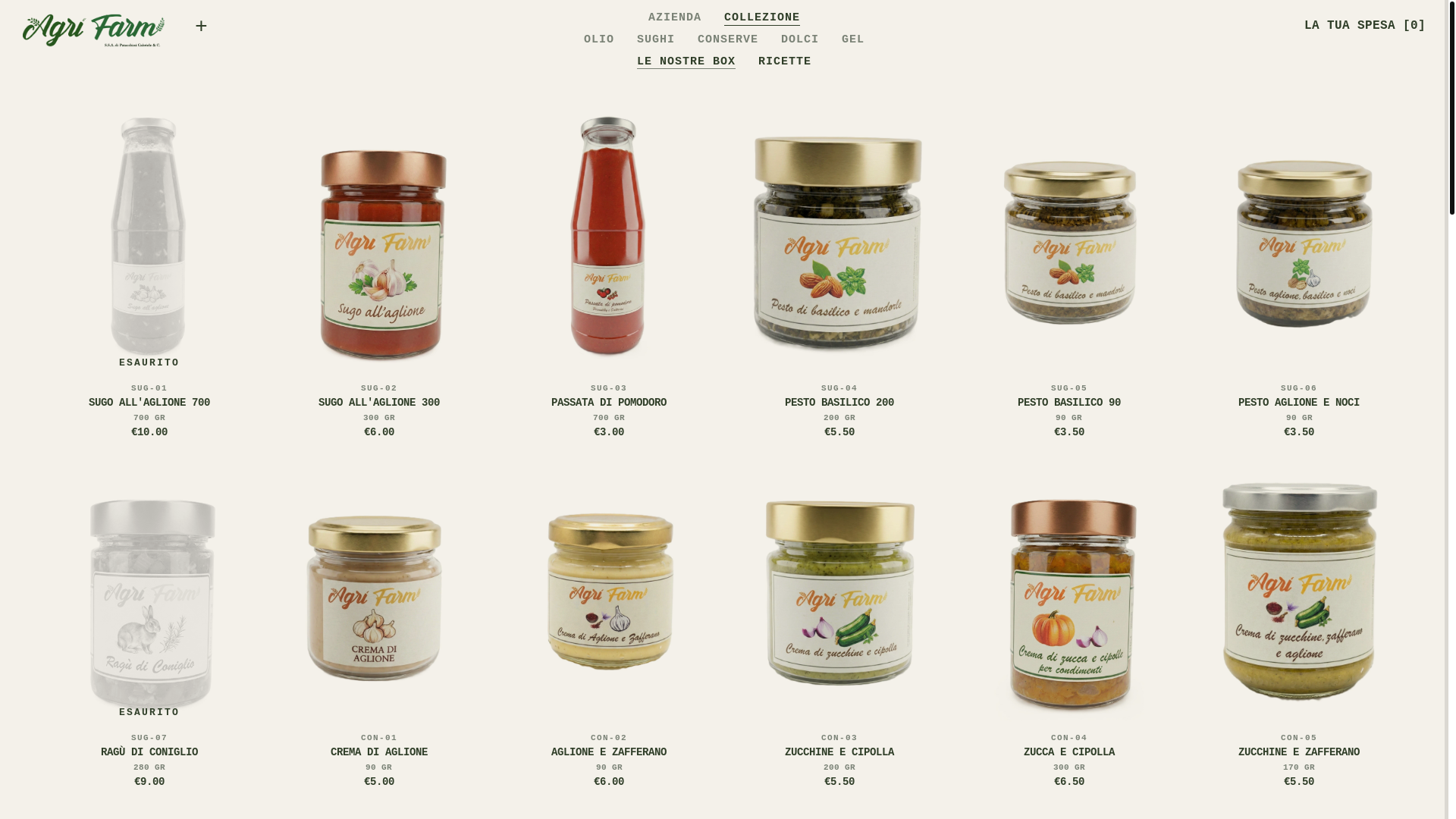 website screenshot of https://agrifarmpatacchini.it/