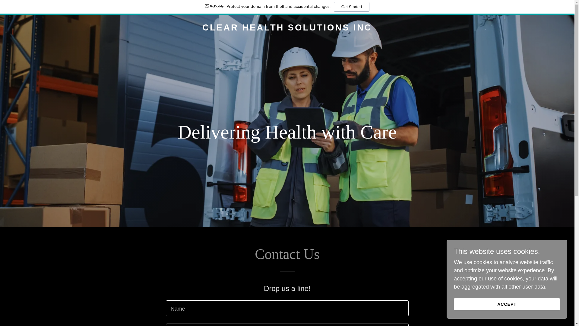 website screenshot of https://clearhealthsolutionsinc.com/