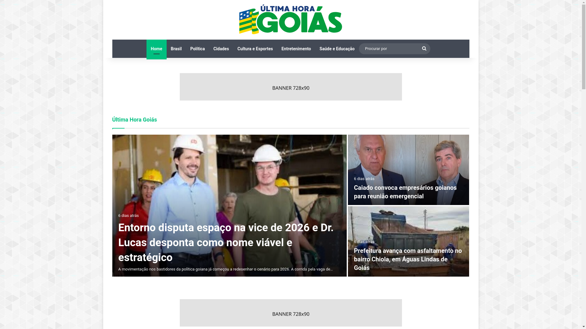 website screenshot of https://ultimahoragoias.com.br/