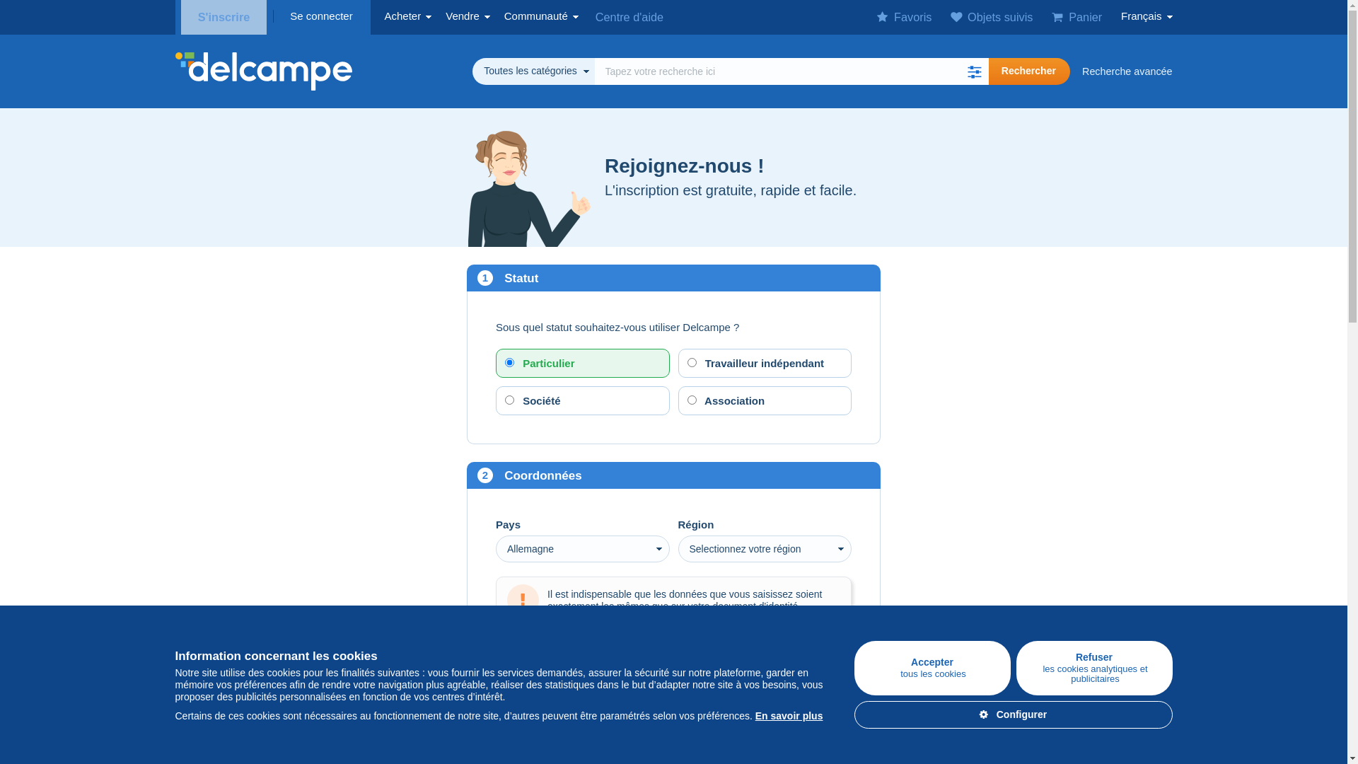 website screenshot of https://www.delcampe.net/fr/my-account/register/residential