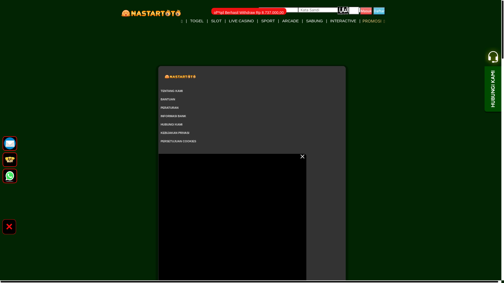 website screenshot of https://nastarmurni.pro/