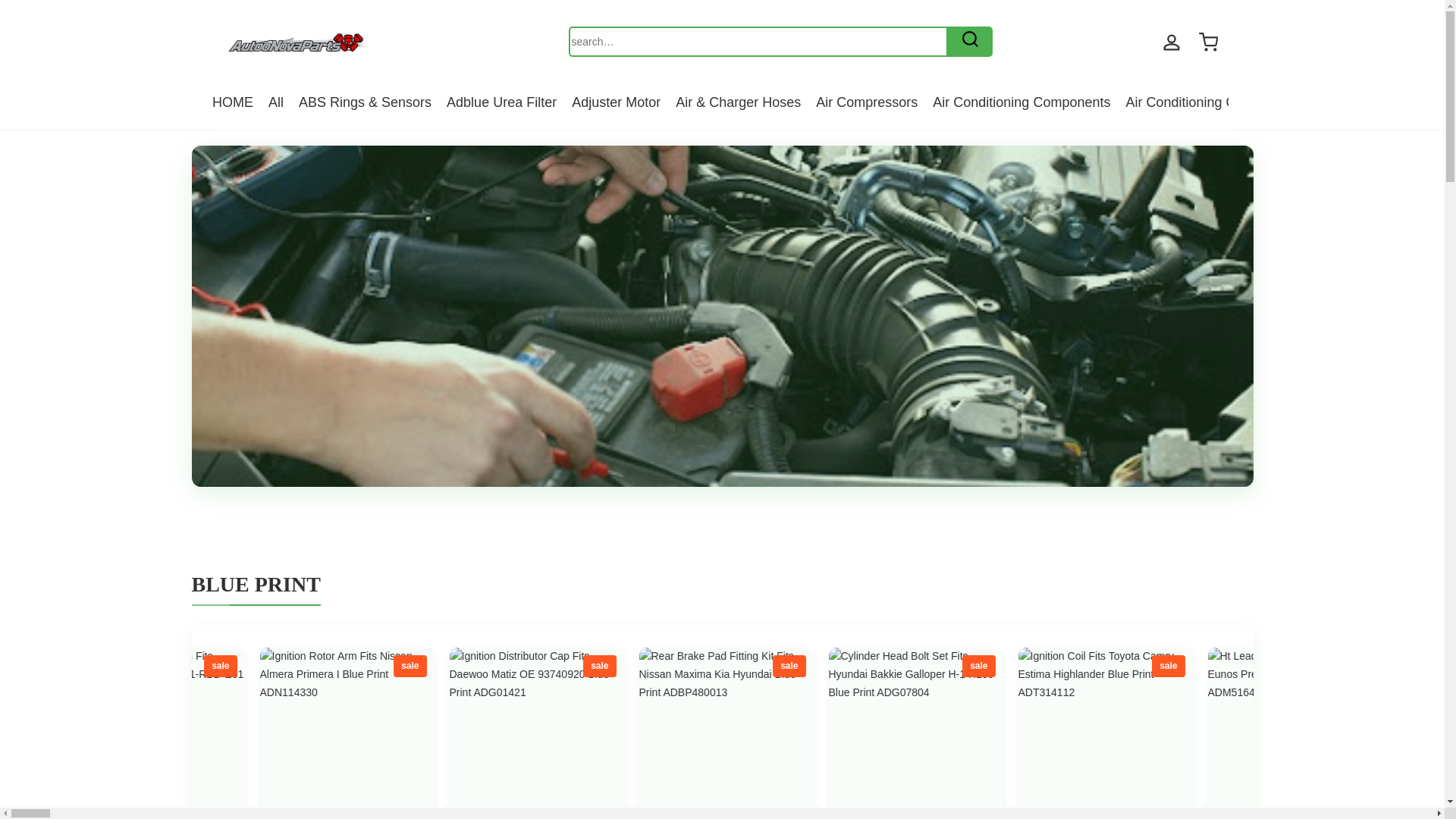 website screenshot of https://autonovapartsbrand.com/