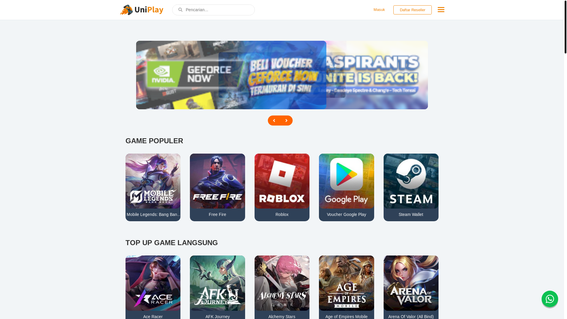 website screenshot of https://bonstoree.my.id/