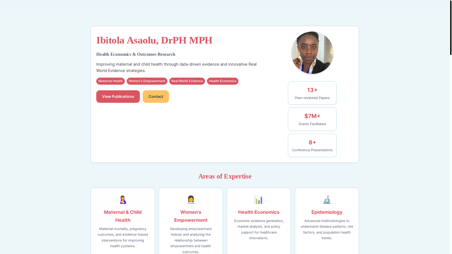 website screenshot of https://ibitola-website.pages.dev/