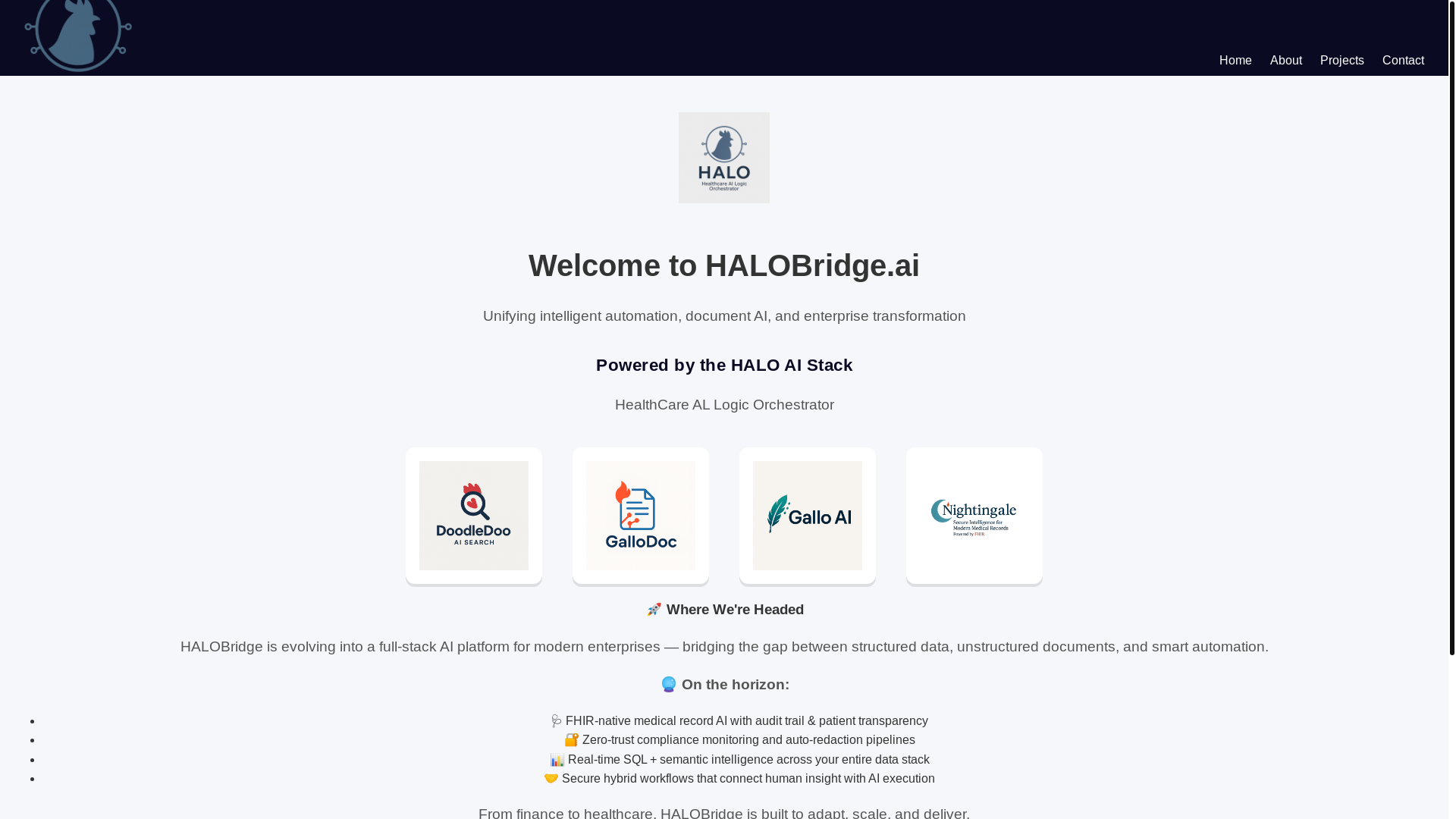 website screenshot of https://halobridge-site.pages.dev/