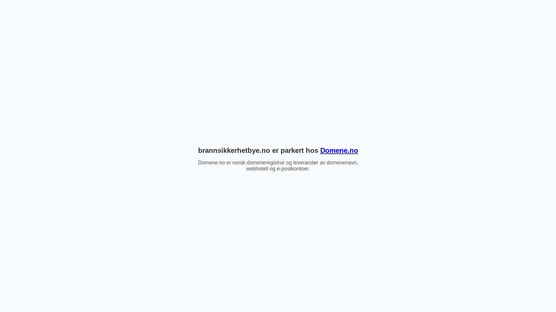 website screenshot of https://brannsikkerhetbye.no/