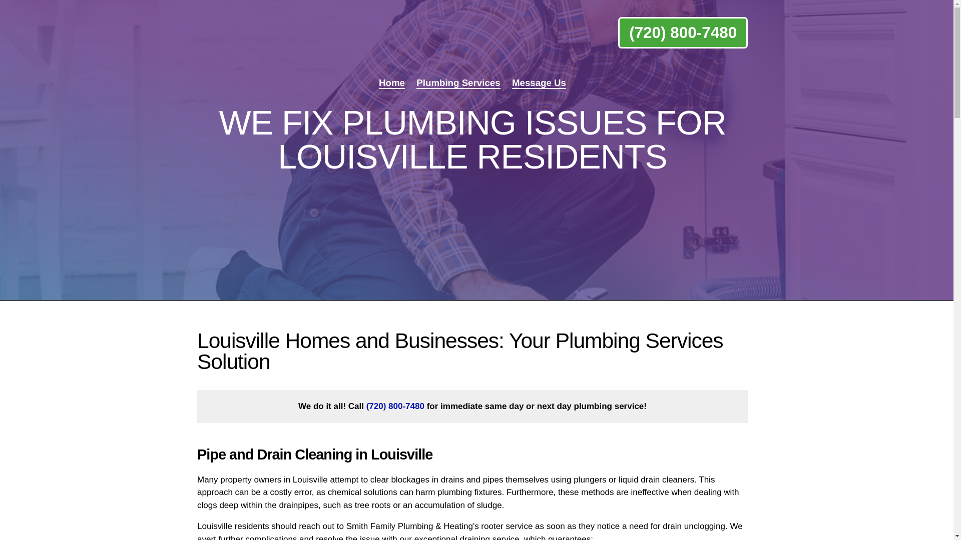 website screenshot of https://smithfamilyplumbing.pro/