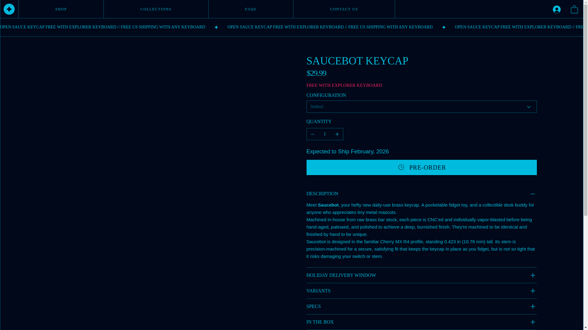website screenshot of https://saucebotkeycap.com/