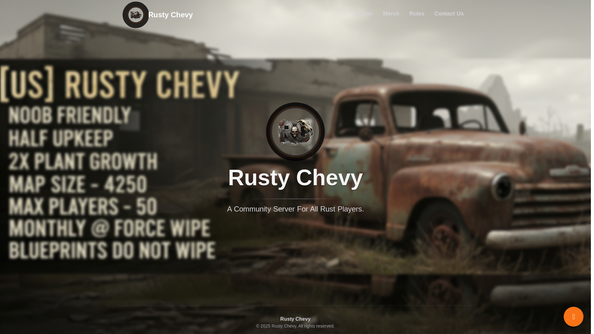 website screenshot of https://rustychevy.pages.dev/