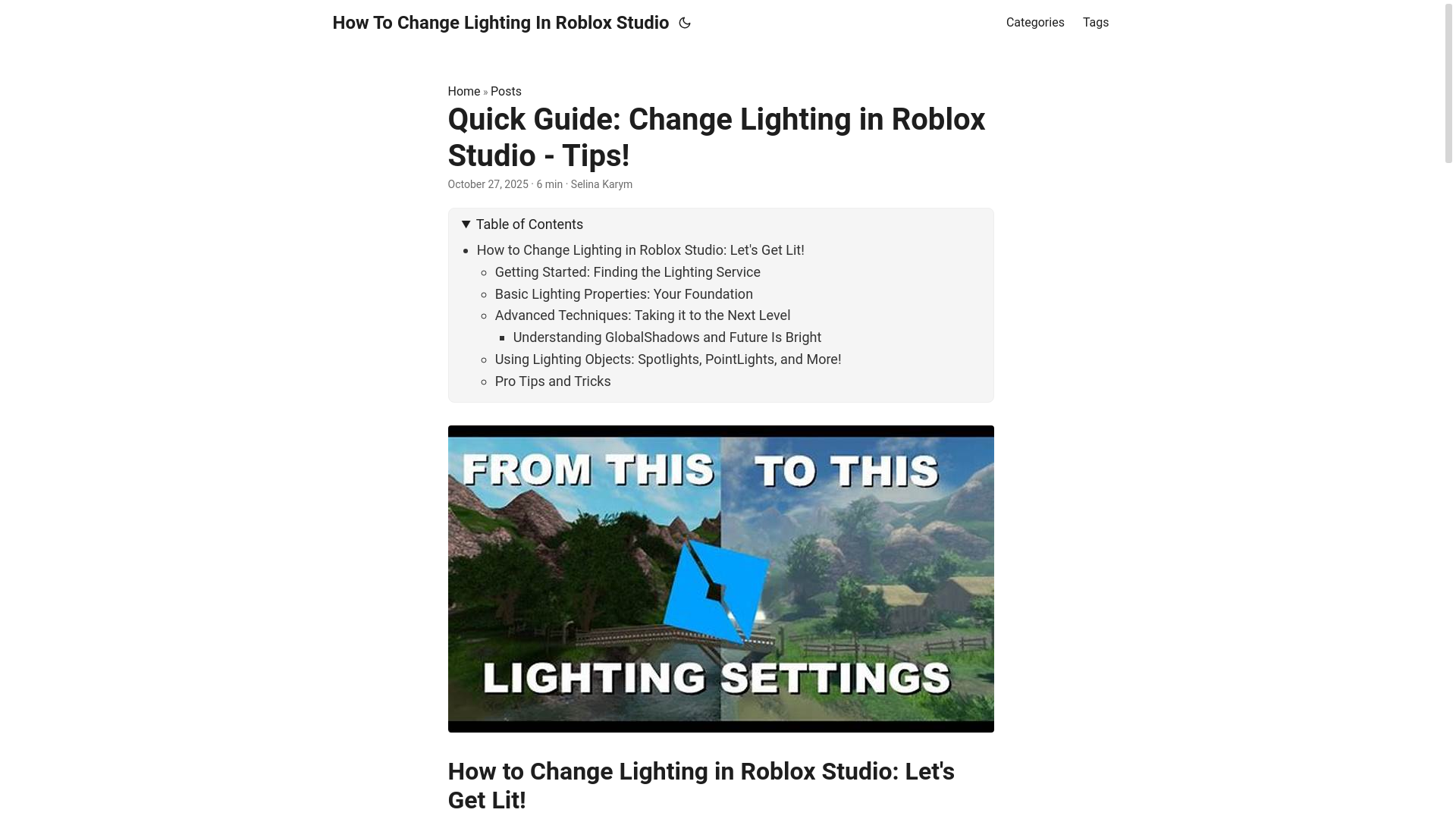 website screenshot of https://how-to-change-lighting-in-roblox-studio.pages.dev/