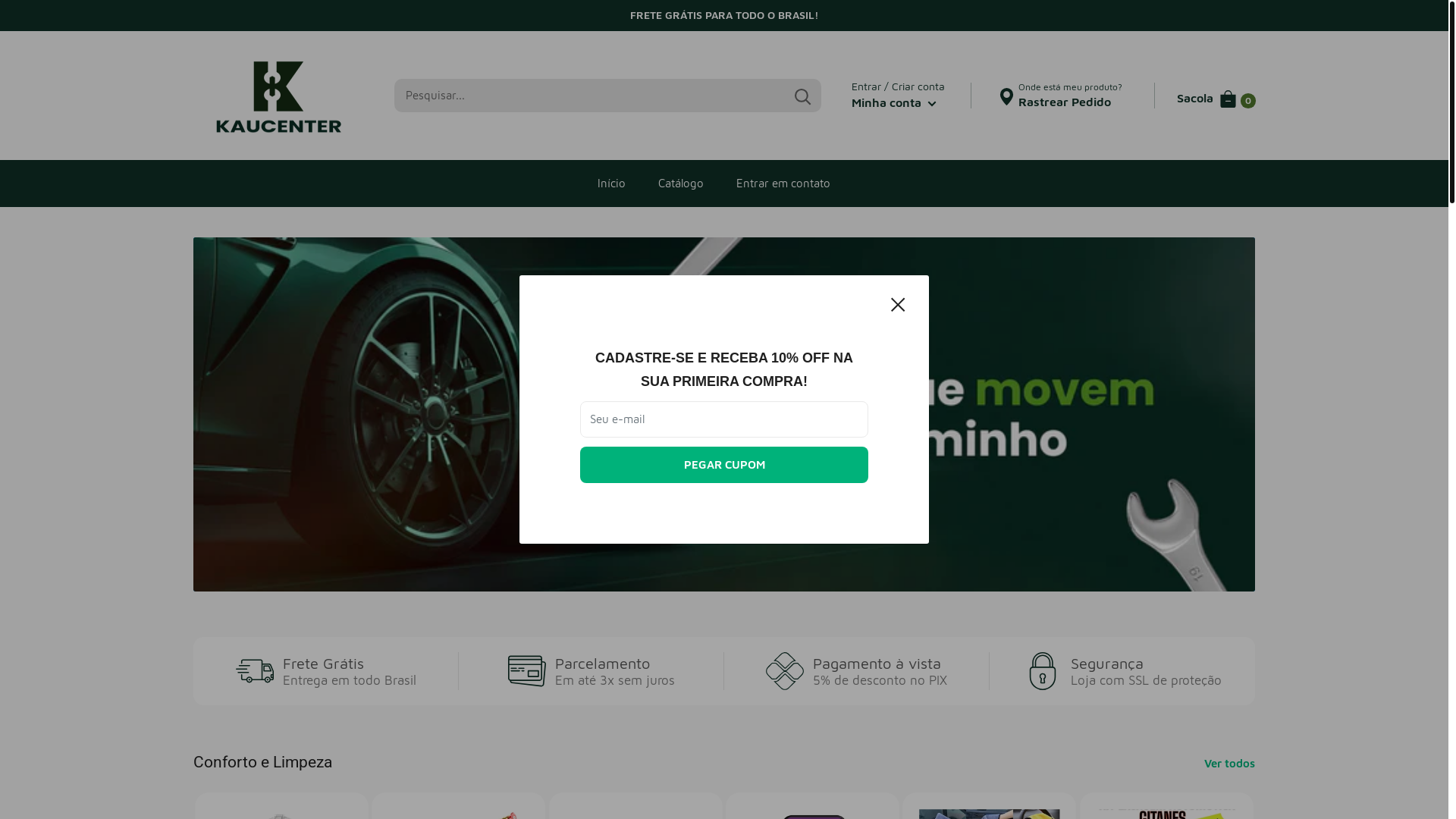 website screenshot of https://kaucenter.com.br/