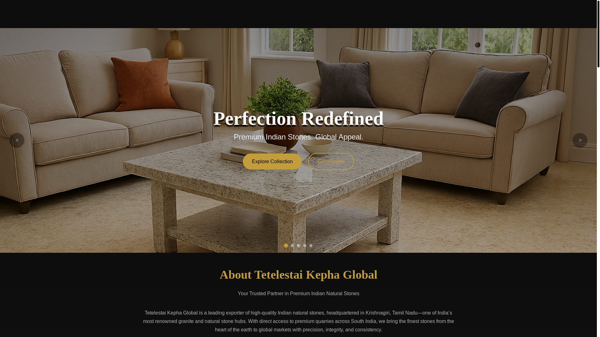 website screenshot of https://tetelestaikephaglobal.com/