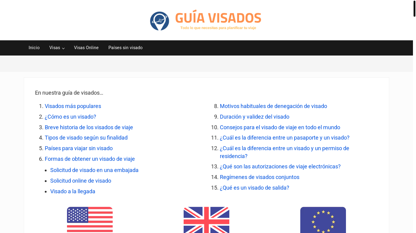 website screenshot of https://guiavisado.com/