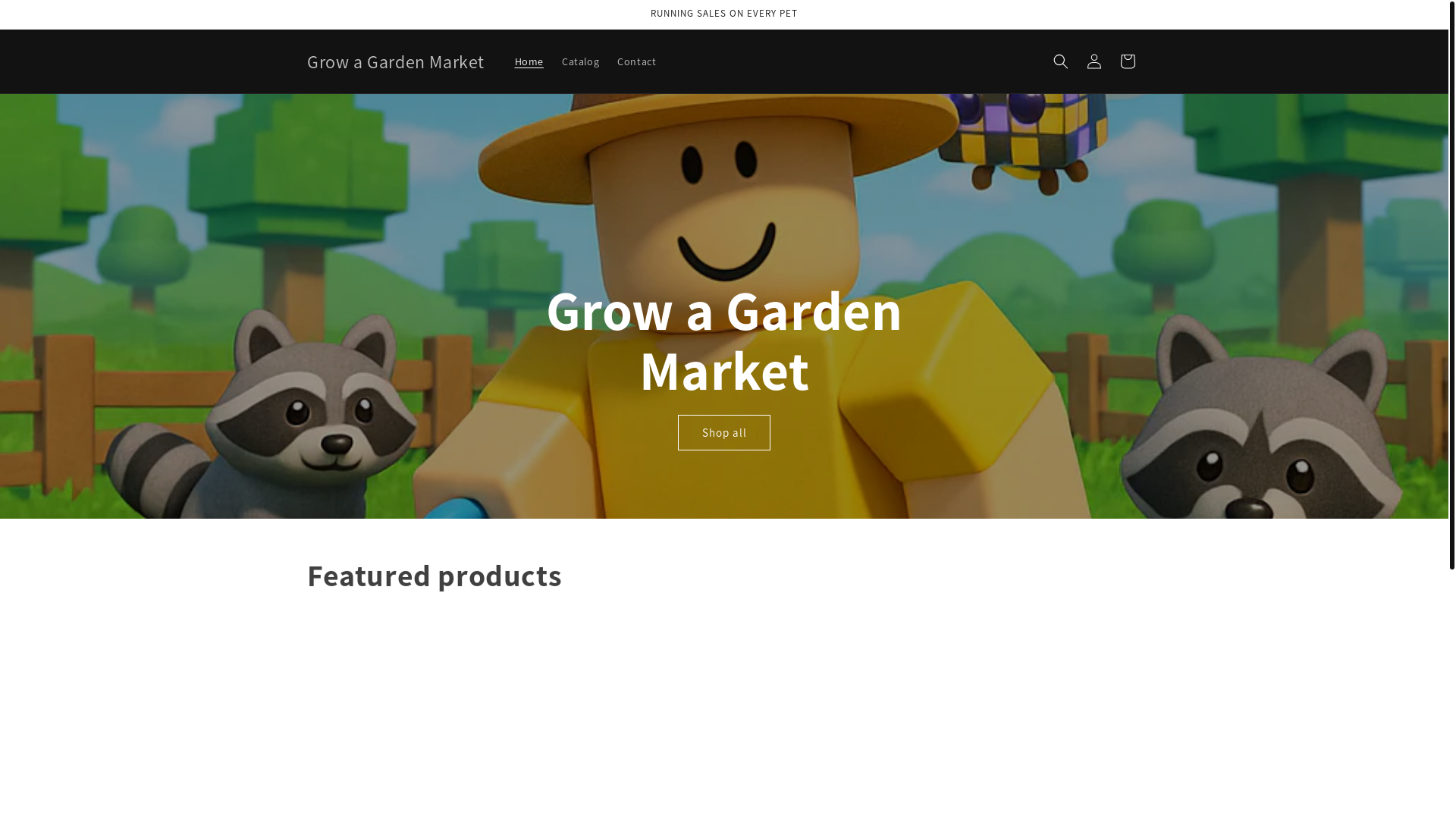 website screenshot of https://growagardenstore.net/