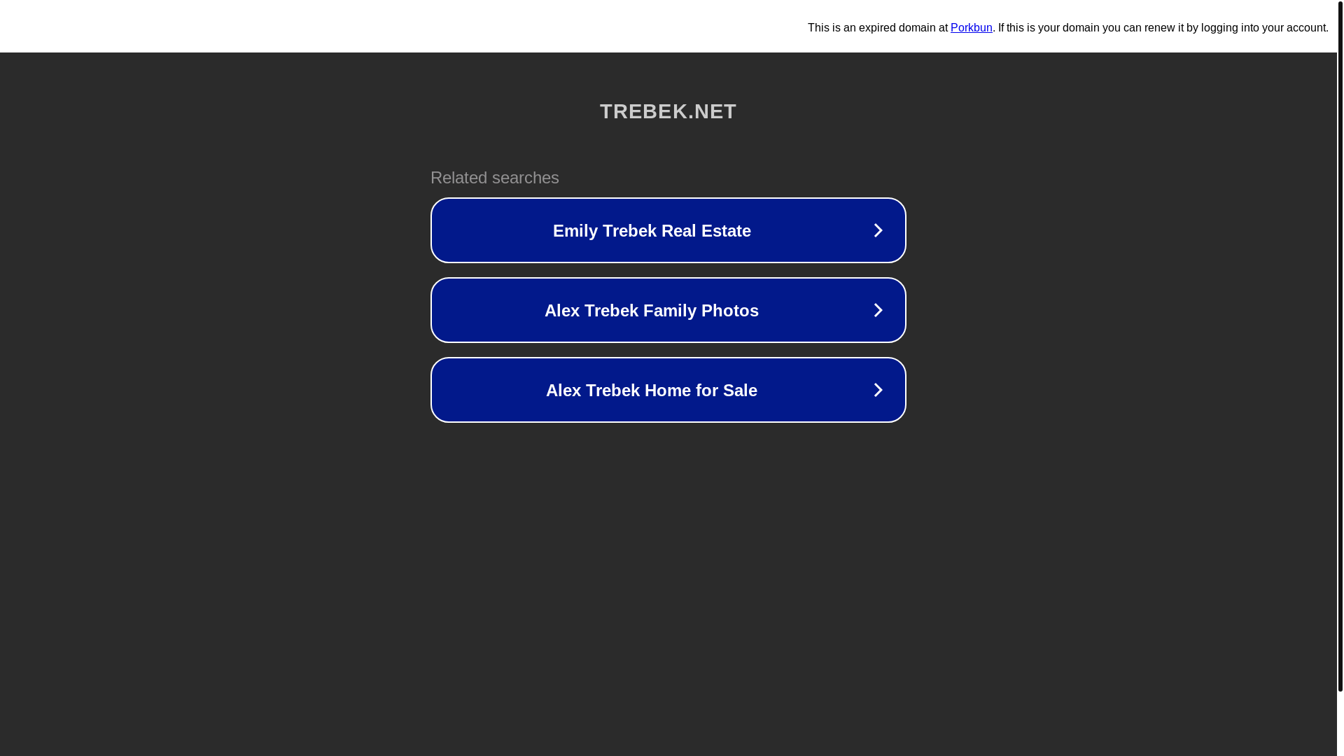 website screenshot of https://trebek.net/