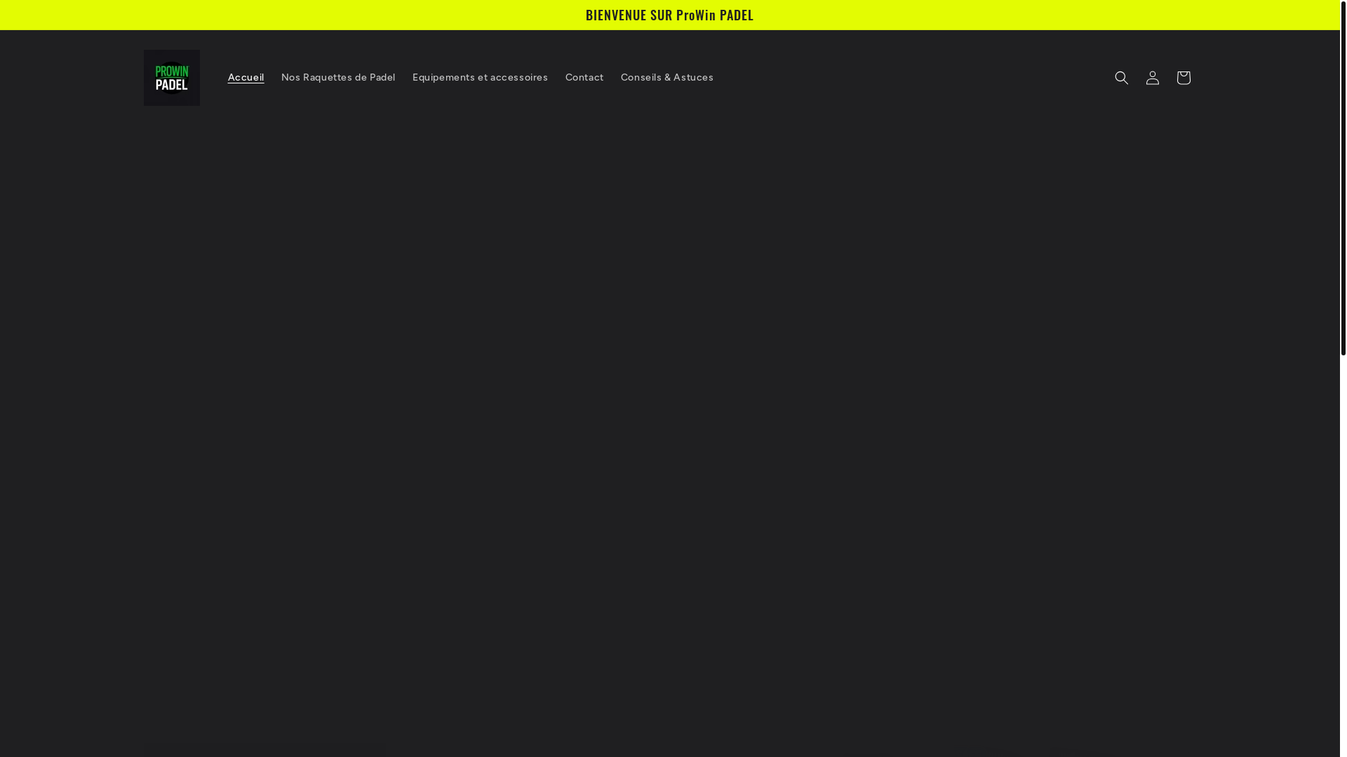 website screenshot of https://prowinpadel.com/