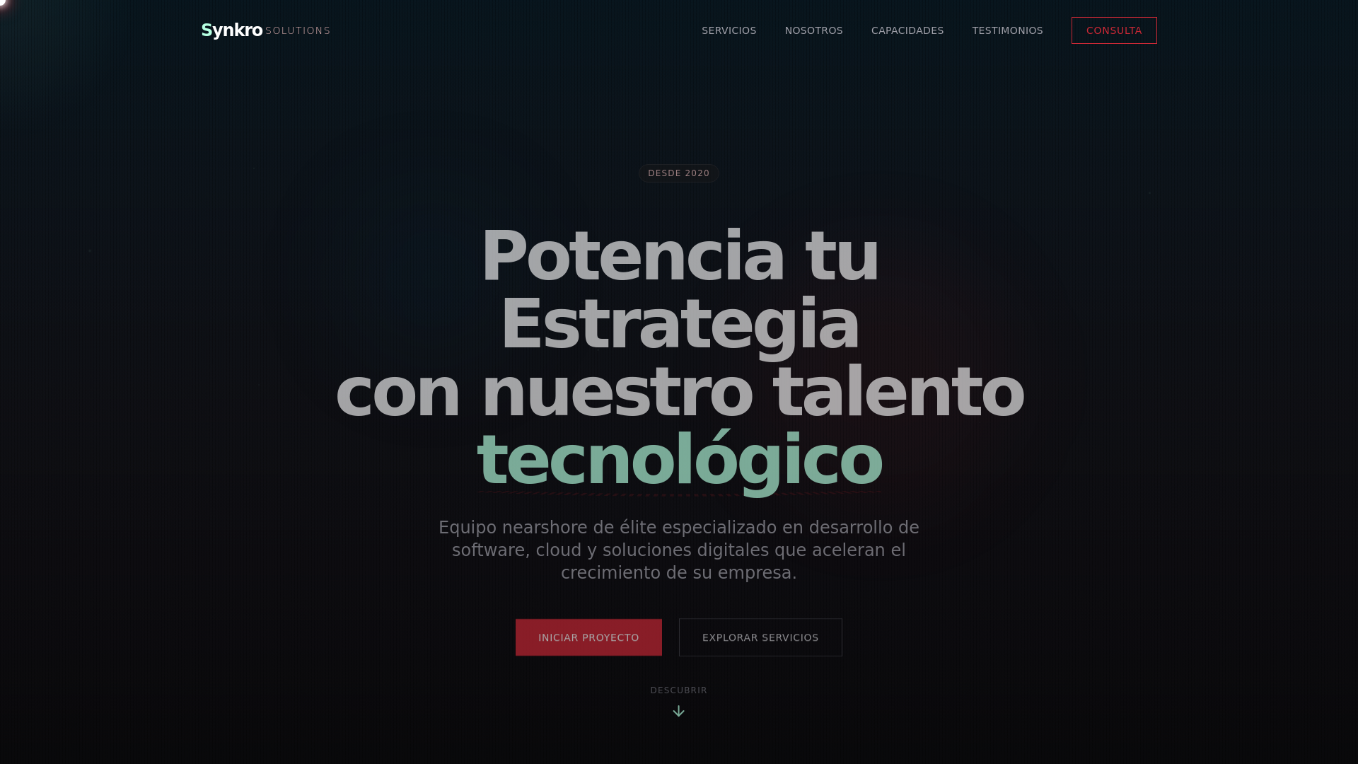 website screenshot of https://synkrosolutions.com.do/