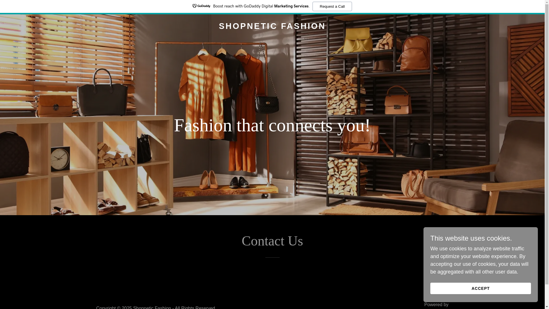 website screenshot of https://shopneticfashion.com/