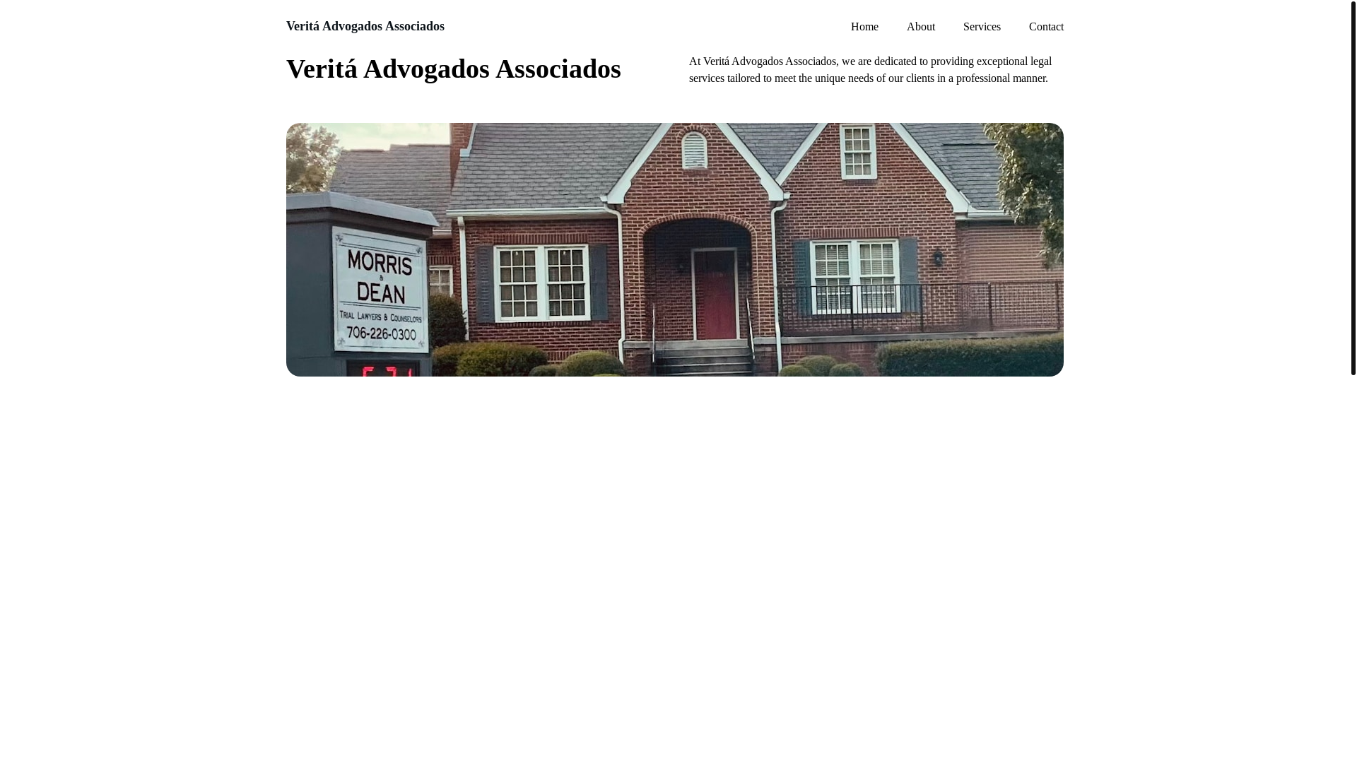 website screenshot of https://veritaadvogadosassociados.com.br/