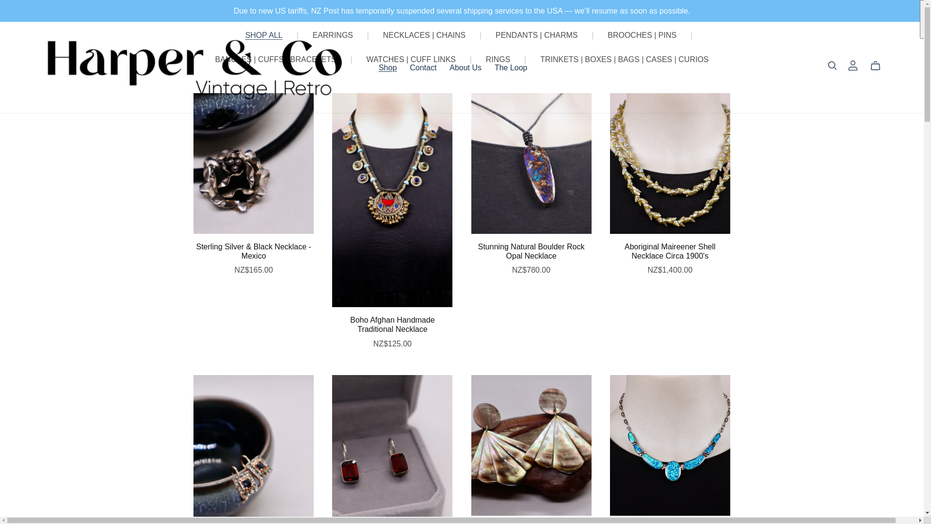 website screenshot of https://harperco.nz/