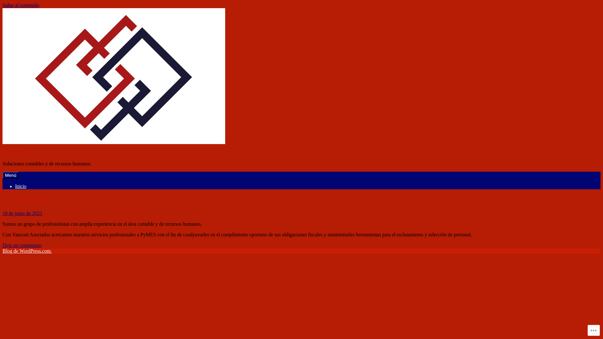 website screenshot of https://vancontasociados.blog/
