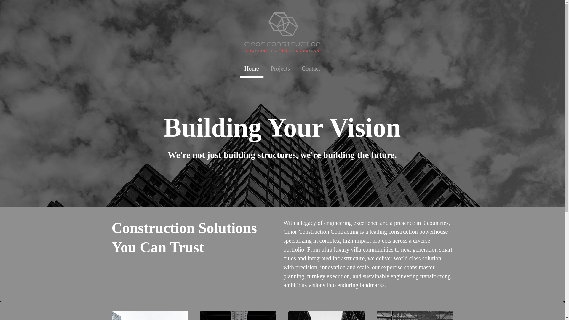 website screenshot of https://cinorconstruction.com/