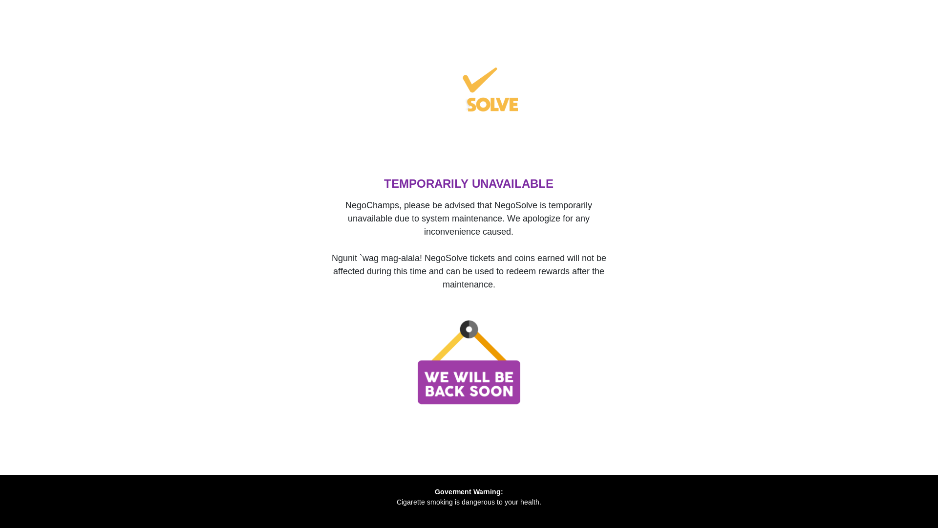 website screenshot of https://negosolve-maintenance.pages.dev/