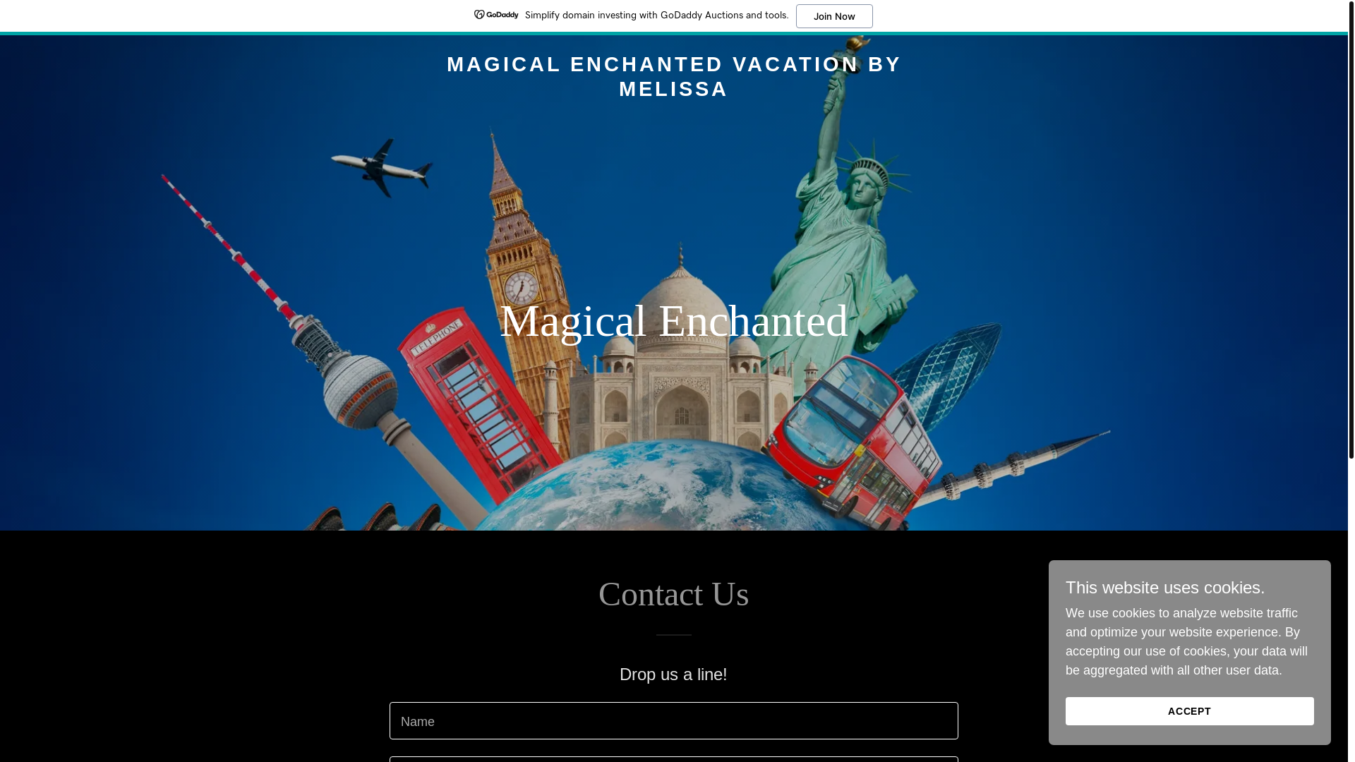 website screenshot of https://mevmelissa.com/