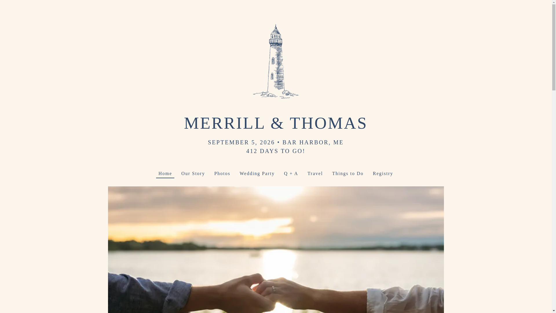 website screenshot of https://merrillandtom.com/