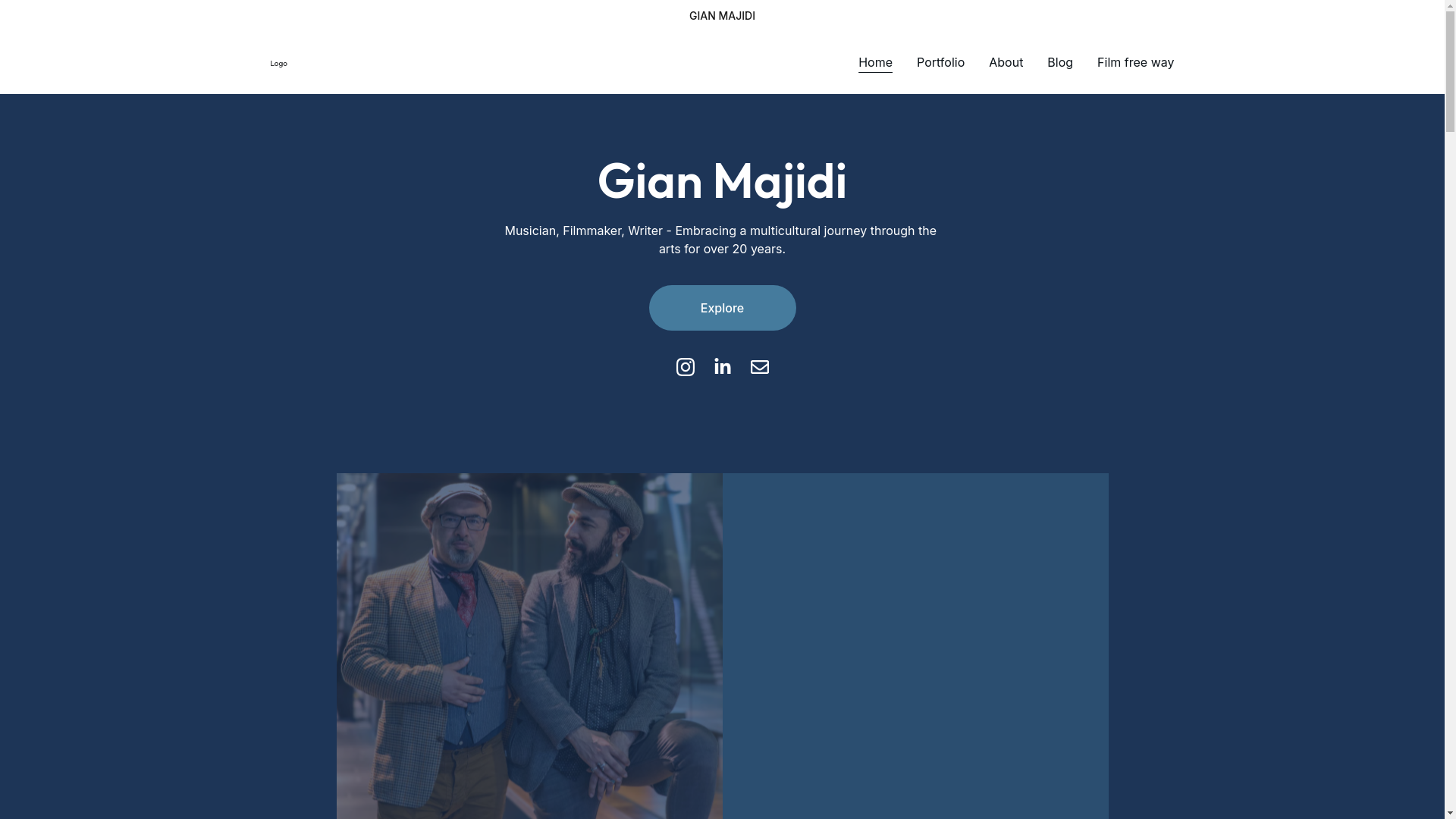 website screenshot of https://gianmajidi.eu/