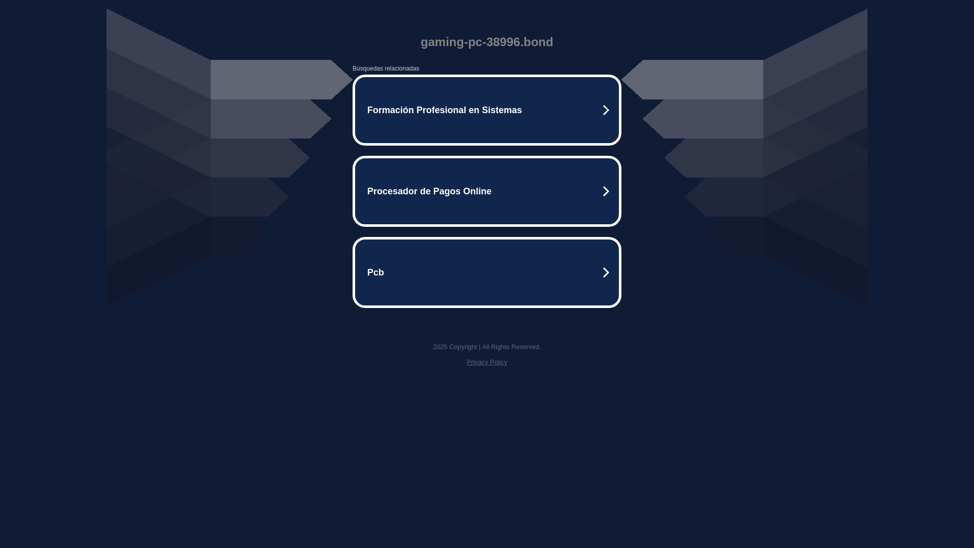website screenshot of https://gaming-pc-38996.bond/