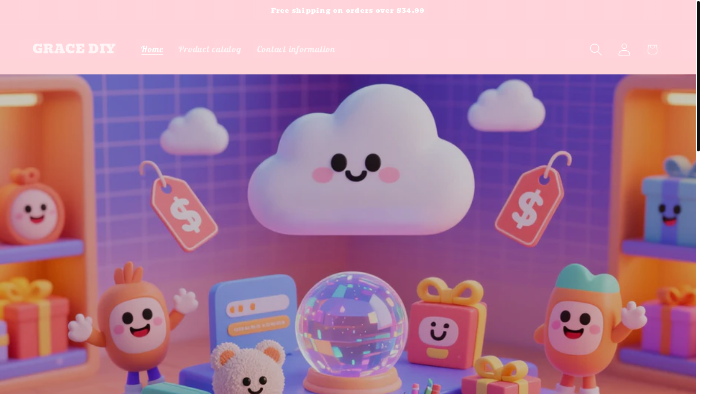 website screenshot of https://gracestorebotique.shop/