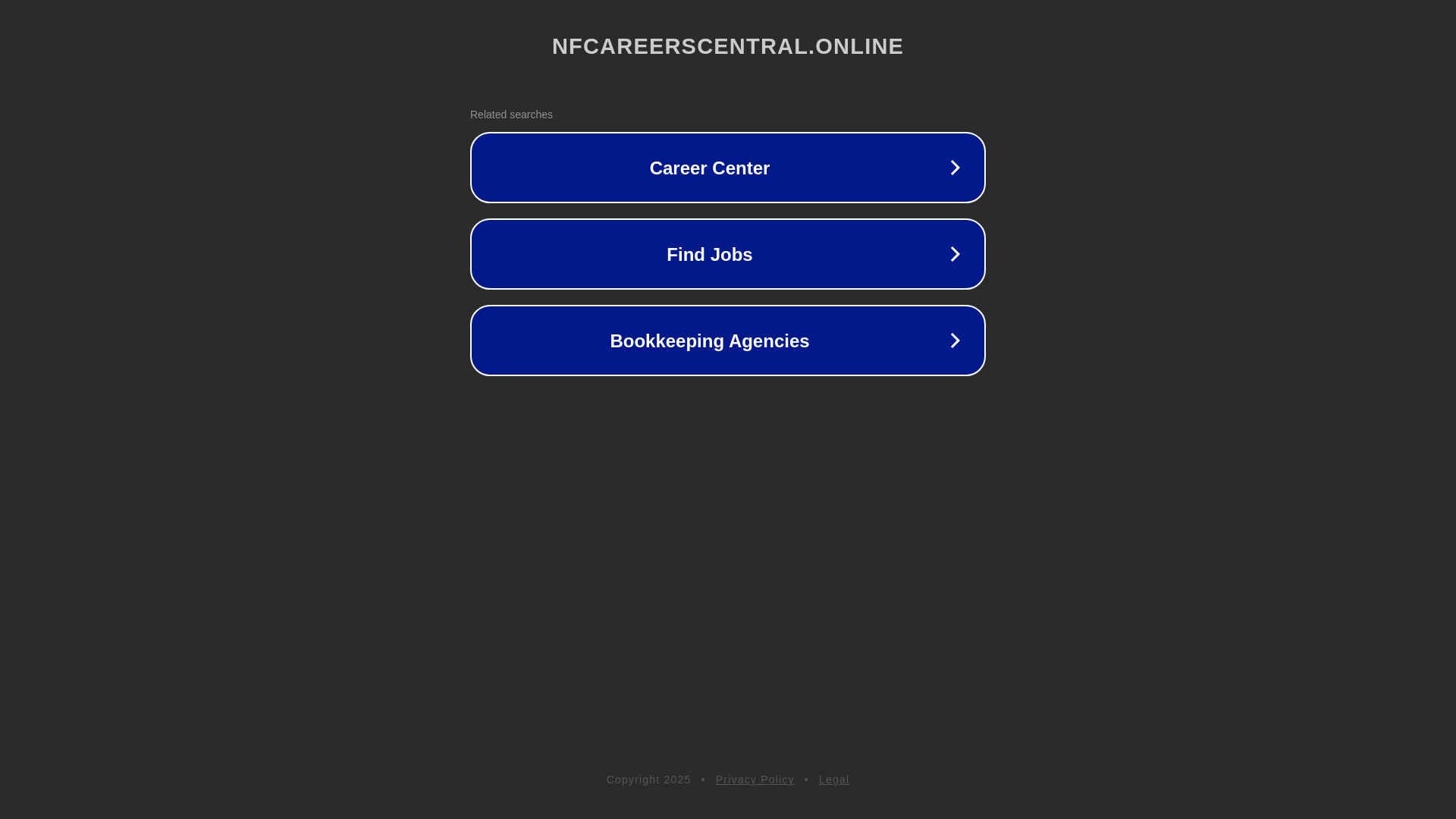 website screenshot of https://nfcareerscentral.online/