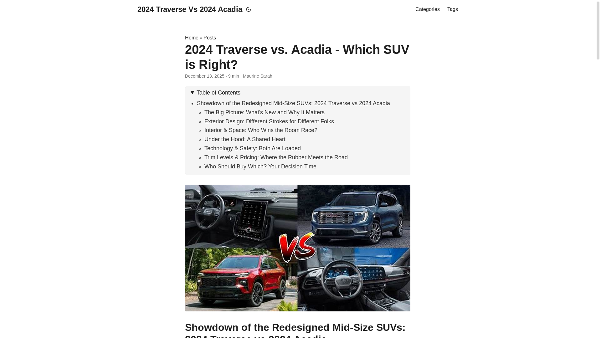 website screenshot of https://2024traversevs2024acadia.pages.dev/