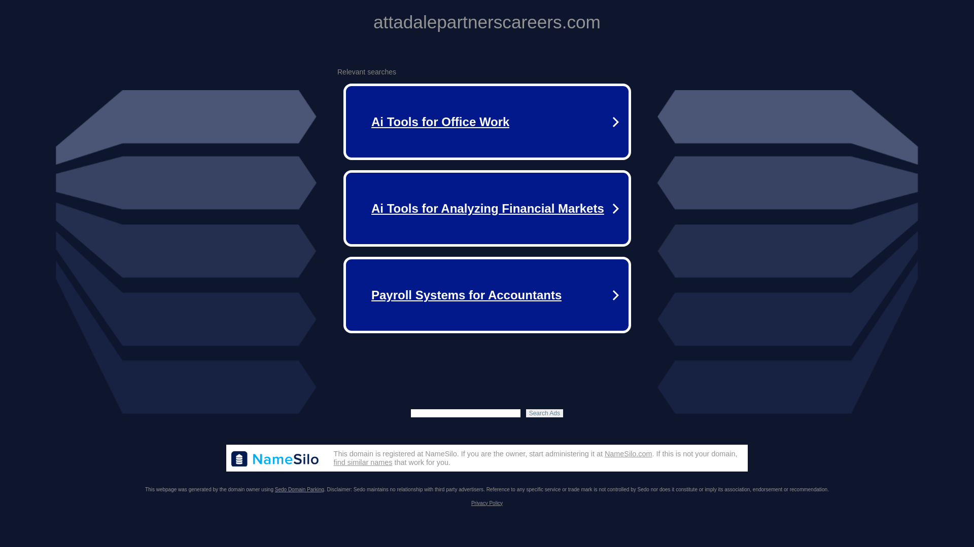 website screenshot of https://attadalepartnerscareers.com/