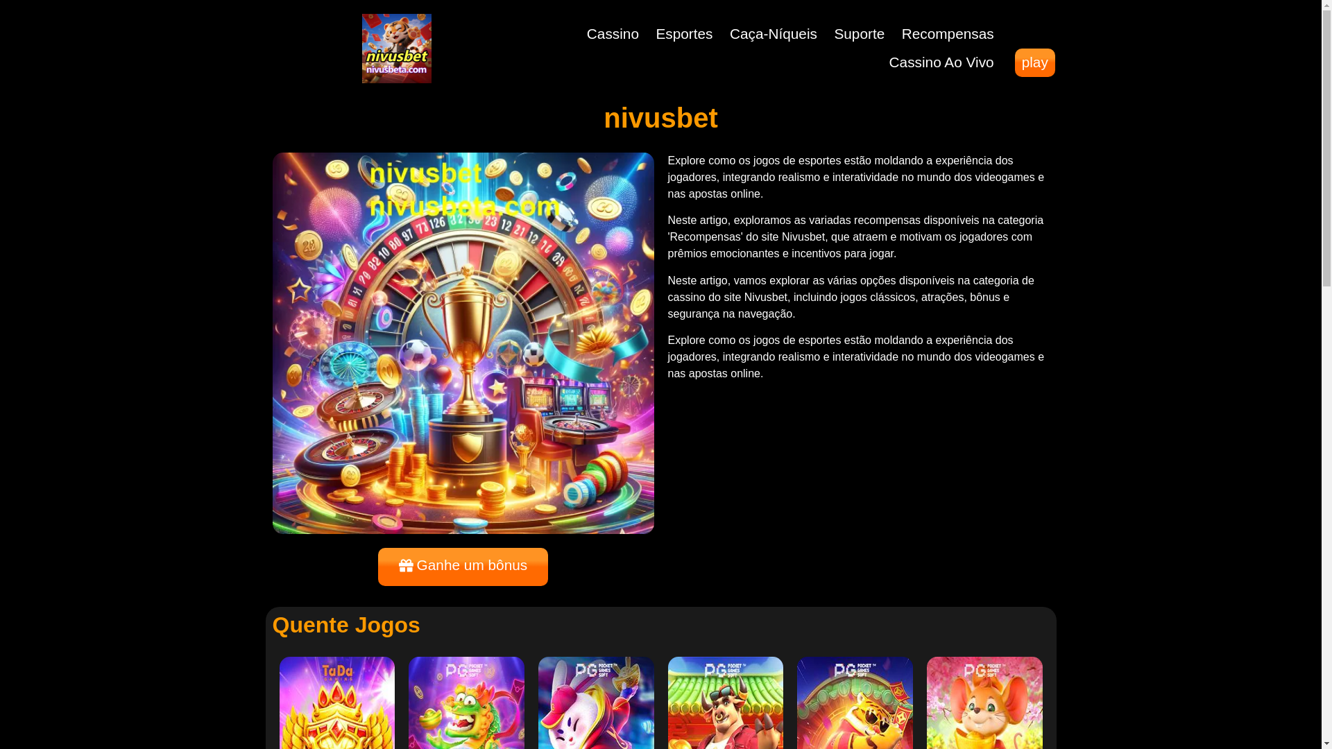 website screenshot of https://nivusbeta.com/