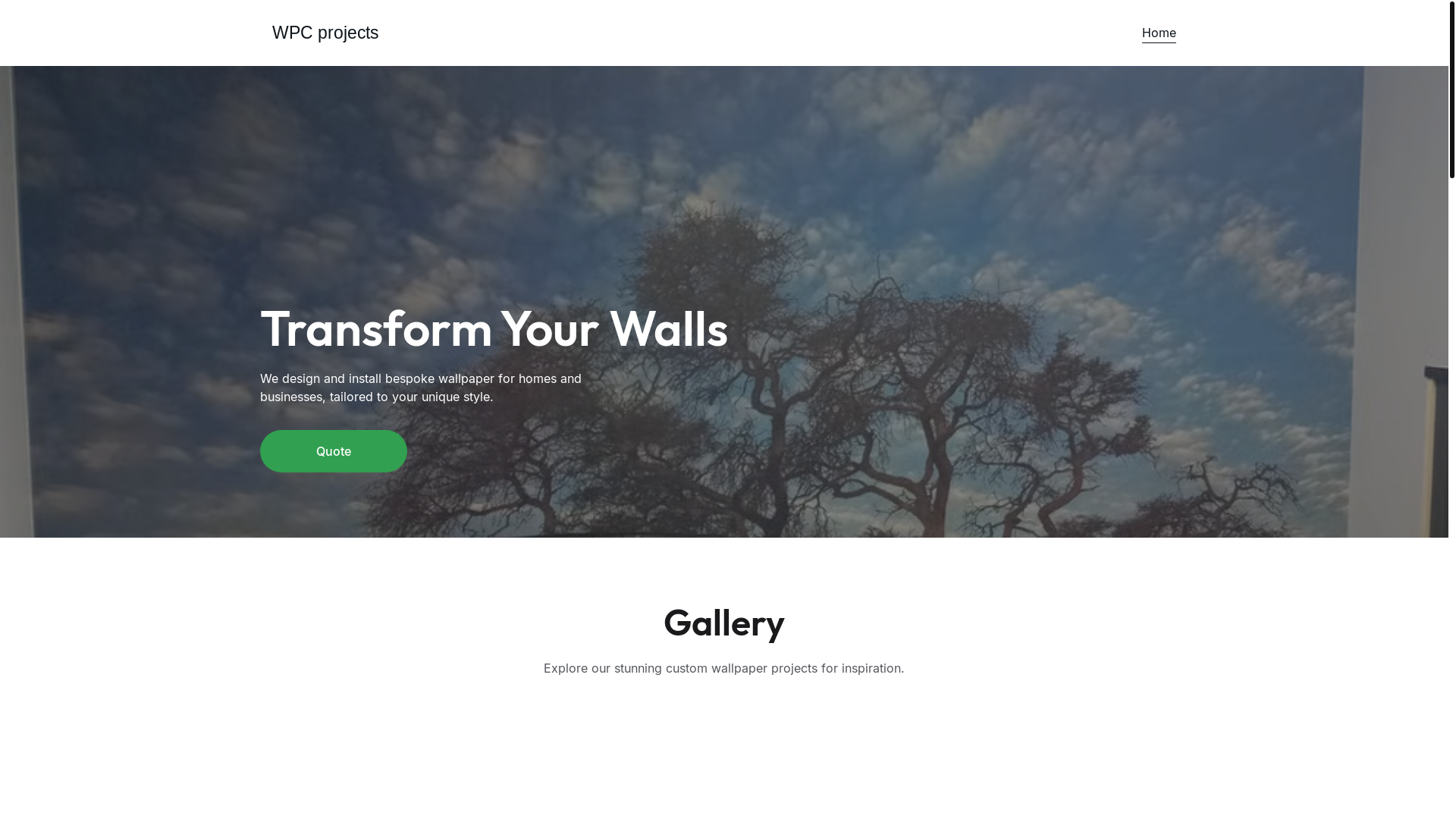 website screenshot of https://wpcprojects.site/