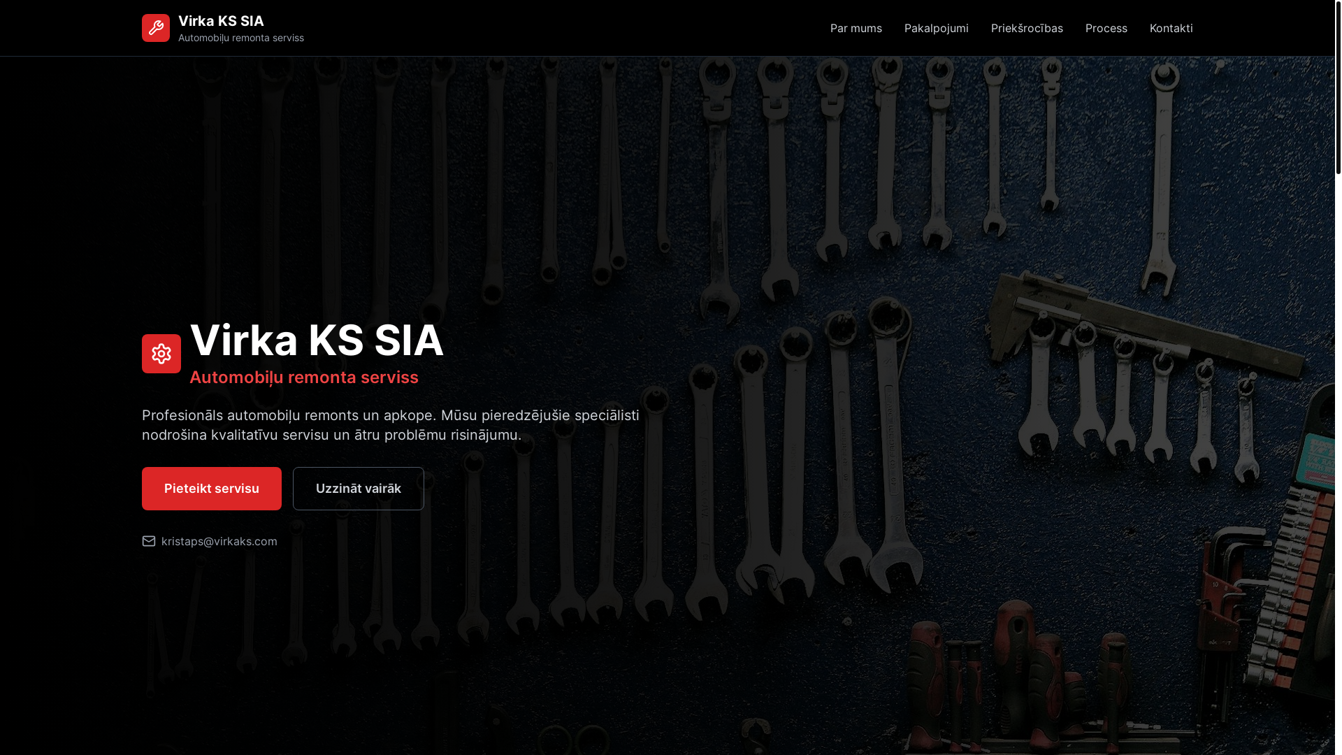 website screenshot of https://virkaks.com/