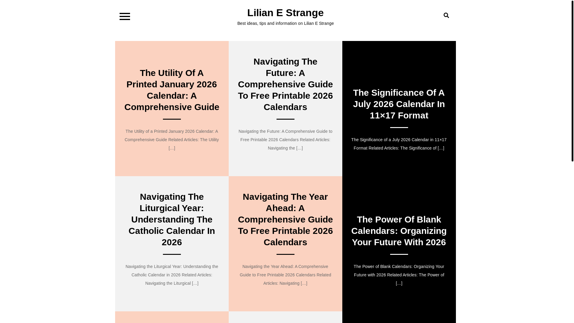 website screenshot of https://lilianestrange.pages.dev/