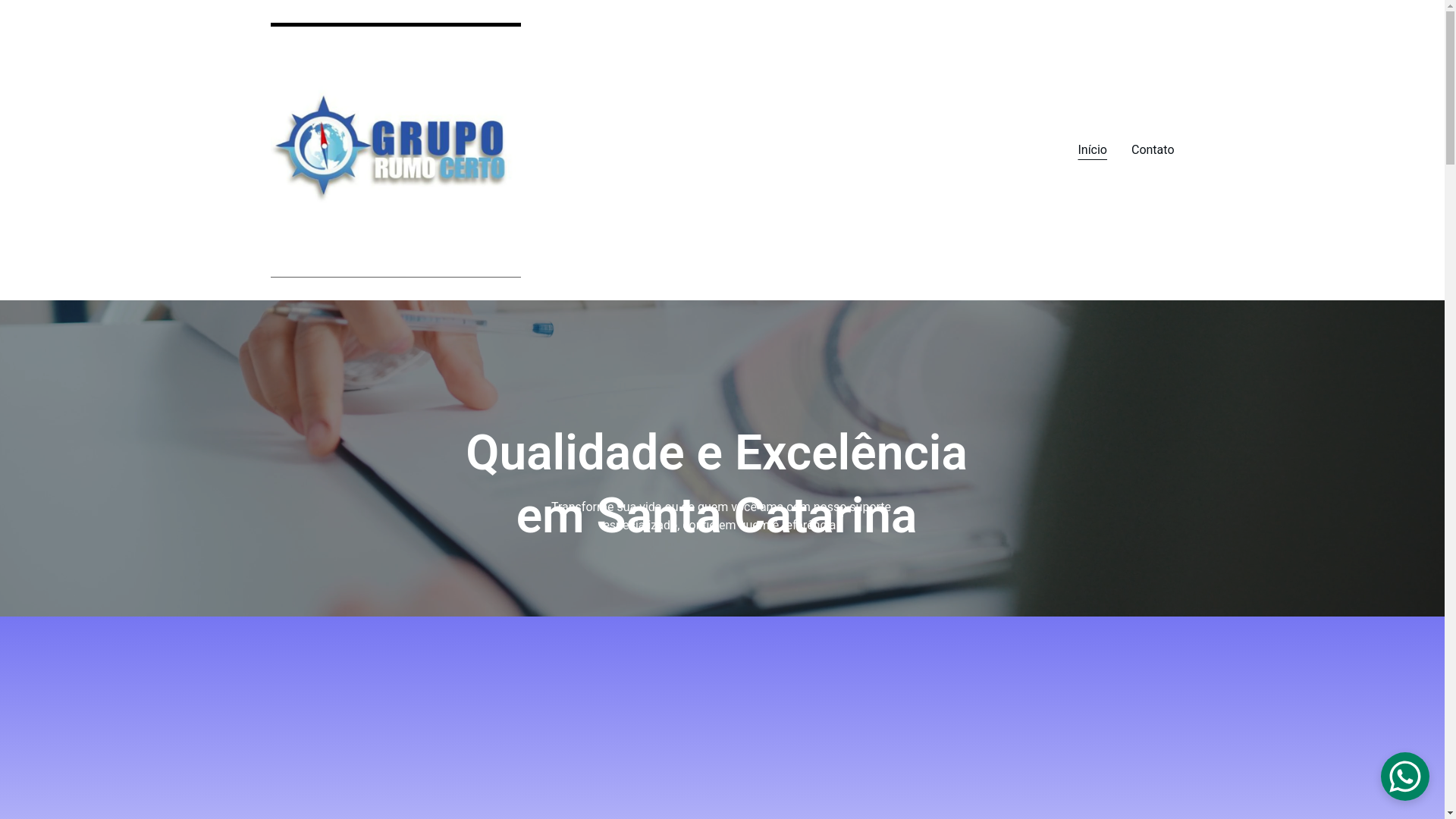 website screenshot of https://rumocertosc.com.br/